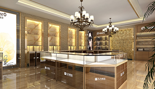 珠寶展柜制作結(jié)構(gòu)簡約，但是不簡單！