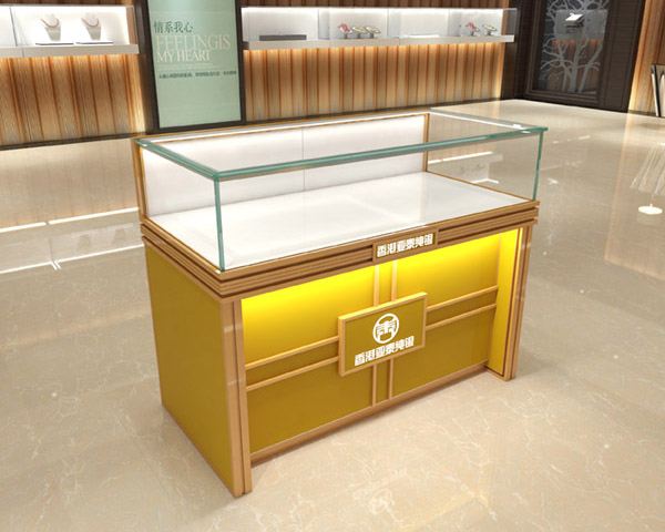 玻璃珠寶銀飾柜臺(tái)展示K-0F款