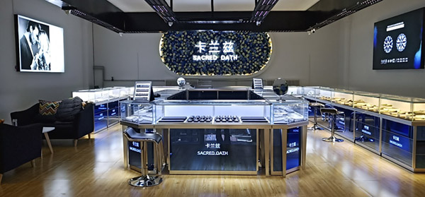 鋁合金玻璃珠寶展柜,個(gè)性化珠寶展柜定制,鴻鈦珠寶展柜廠家